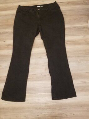 Lee Women's Mid Rise Black Boot Cut Jeans Size 18